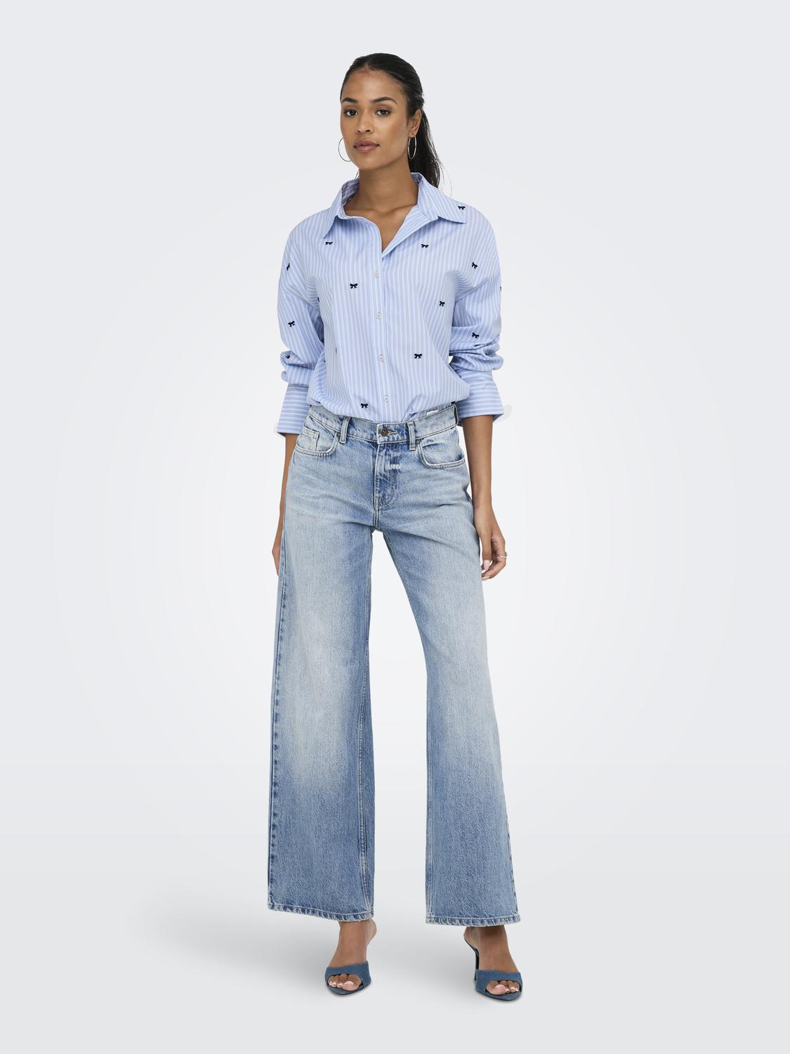 ONLOREGON ZEIDI LS BOW SHIRT NOOS WVN - 6