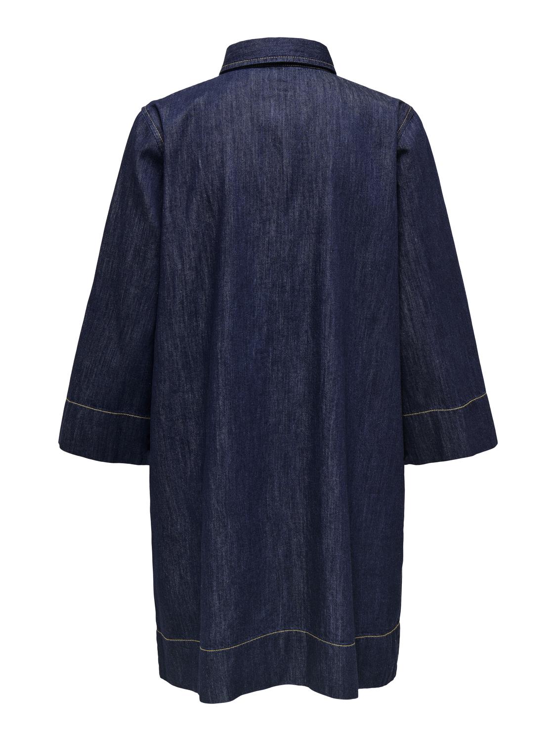 ONLAMARI Modisches Jeanskleid mit Hemdkragen und Regular Fit