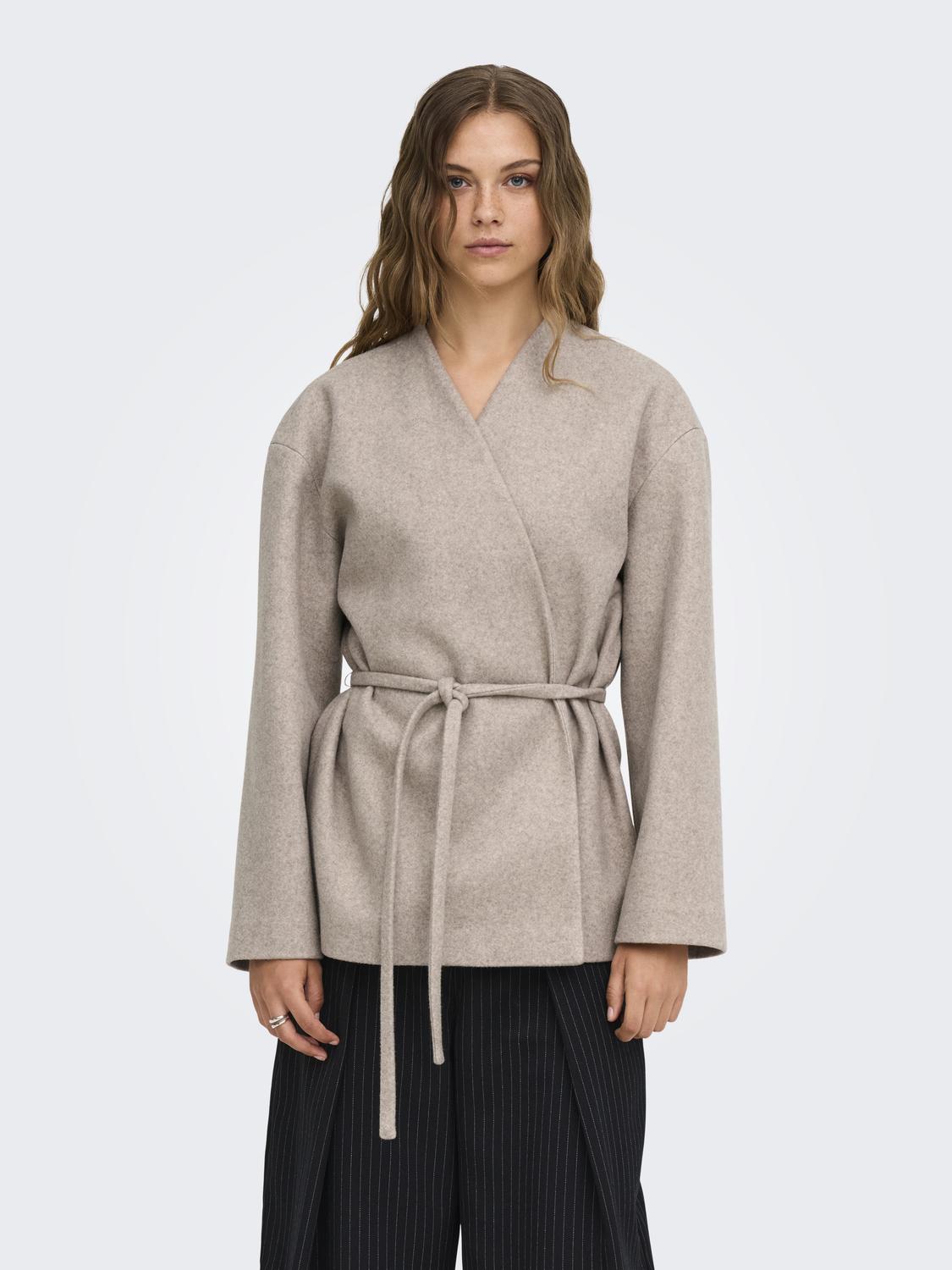 ONLFOX-TRILLION SHORT BELT JACKET PNT