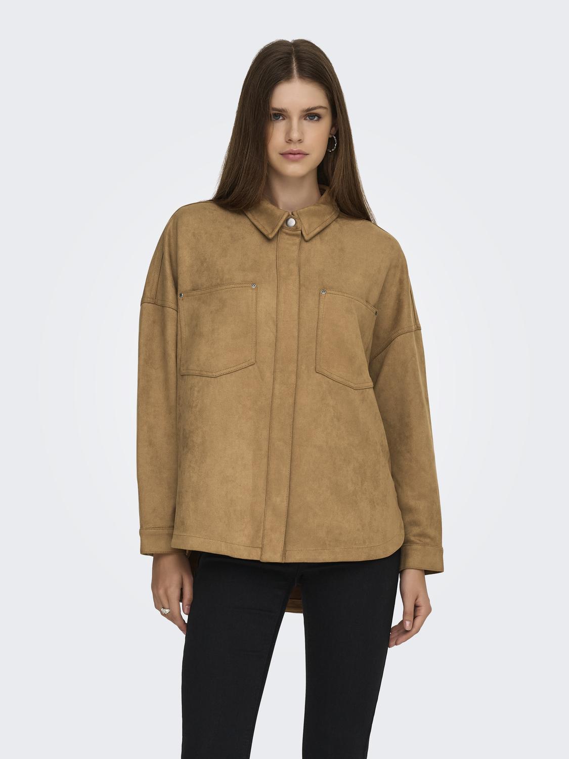 ONLJANINE-STINA LIFE FAUX SU SHACKET OS