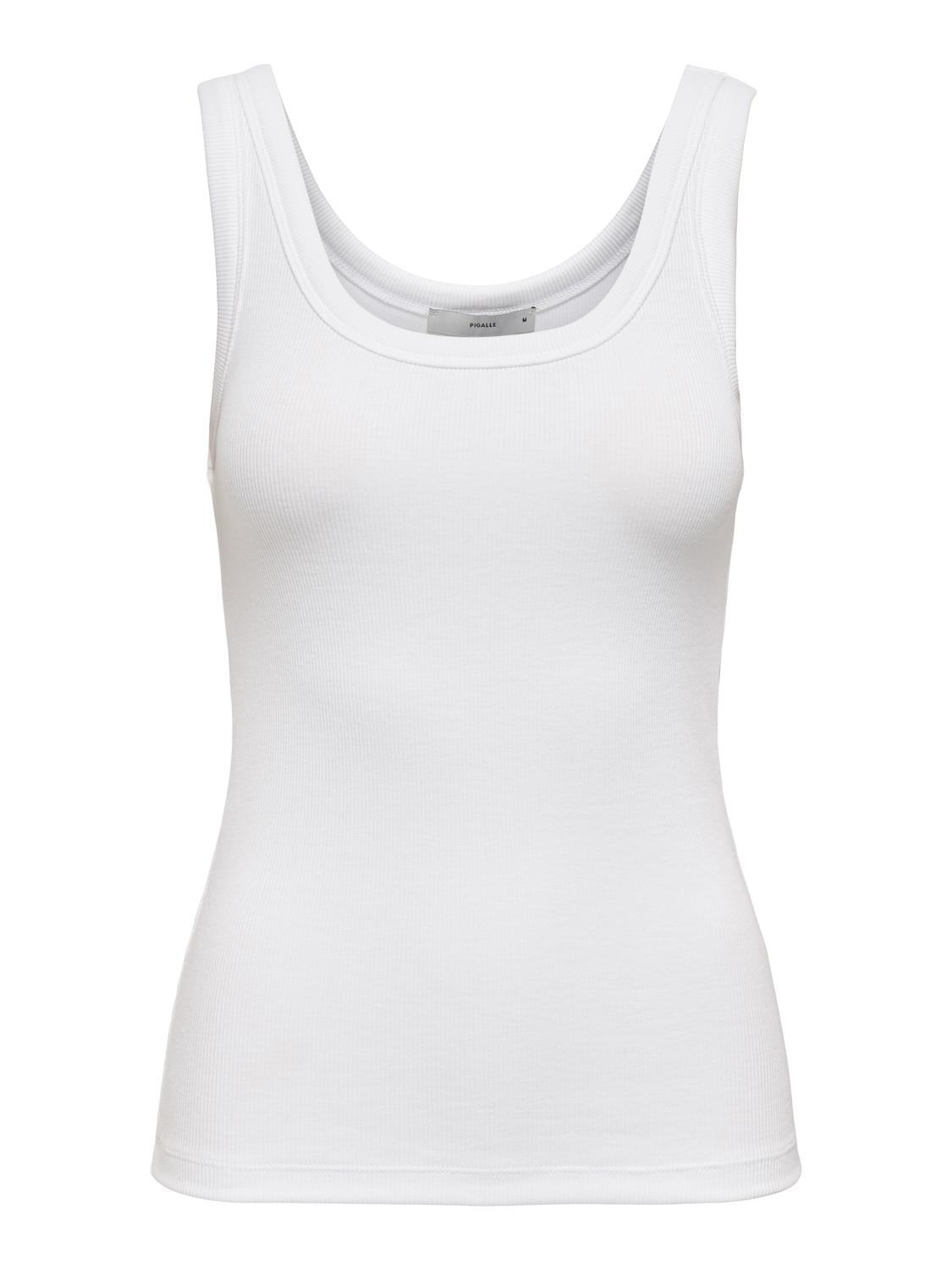 PGJUNE Regular Fit Basic Top med stilfuld U-hals