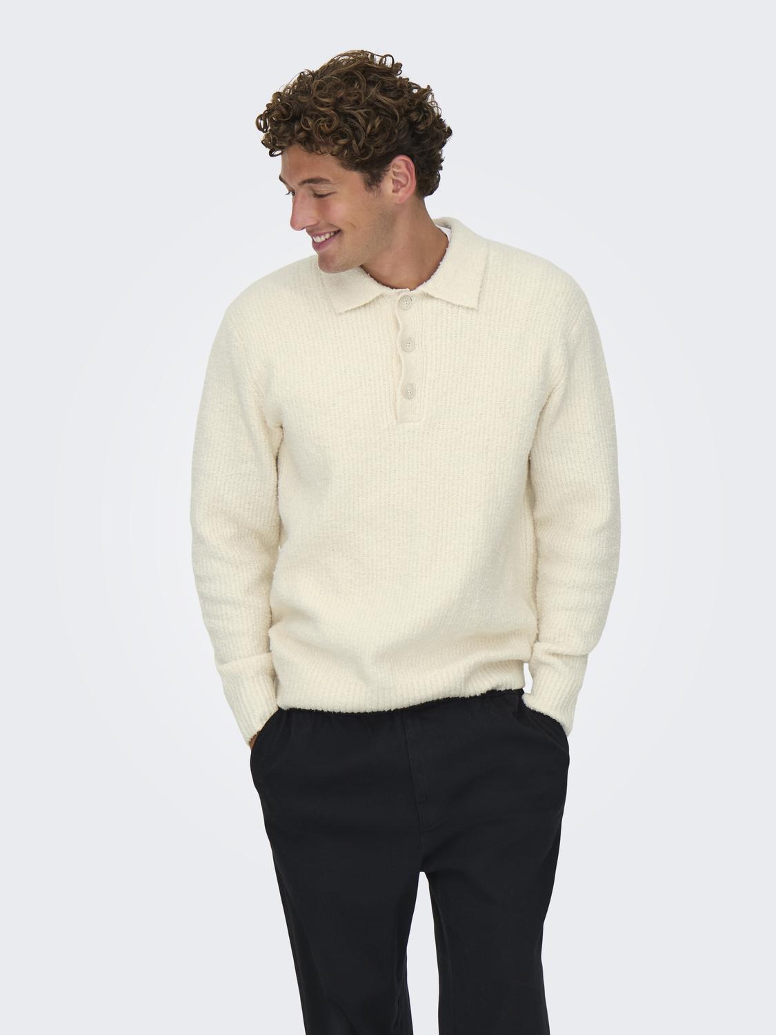 ONSDALE RLX LS POLO KNIT NOOS