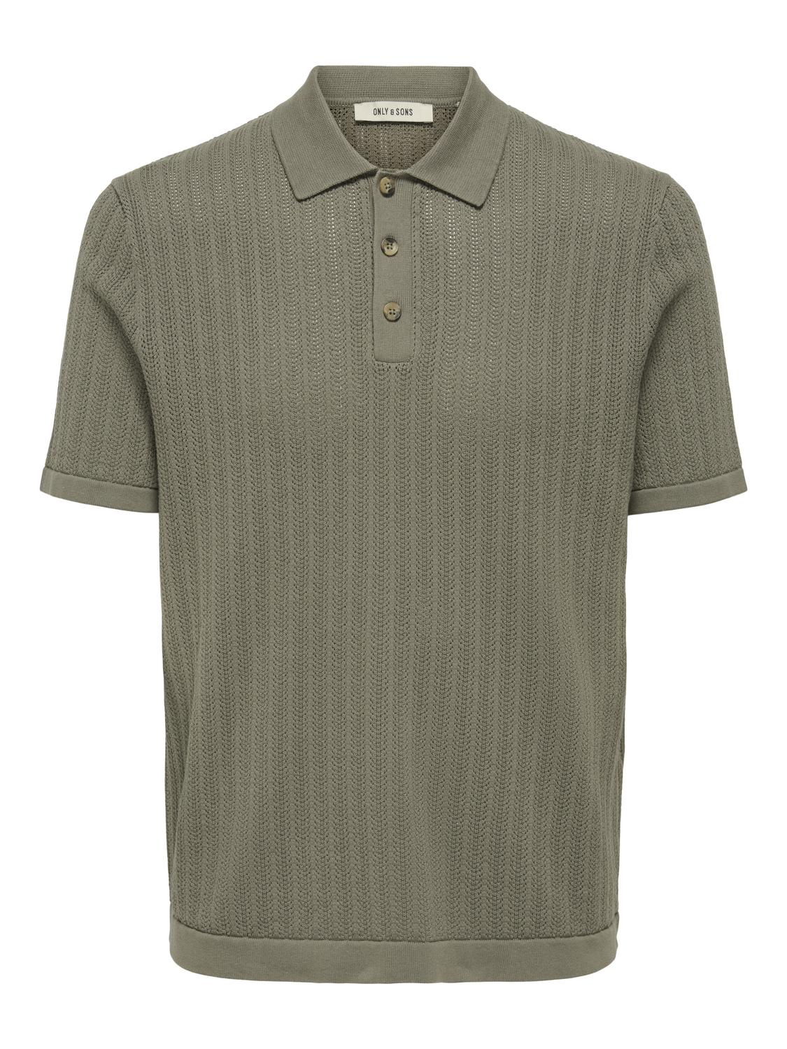 ONSMOON REG 12 SS POLO KNIT NOOS - 3