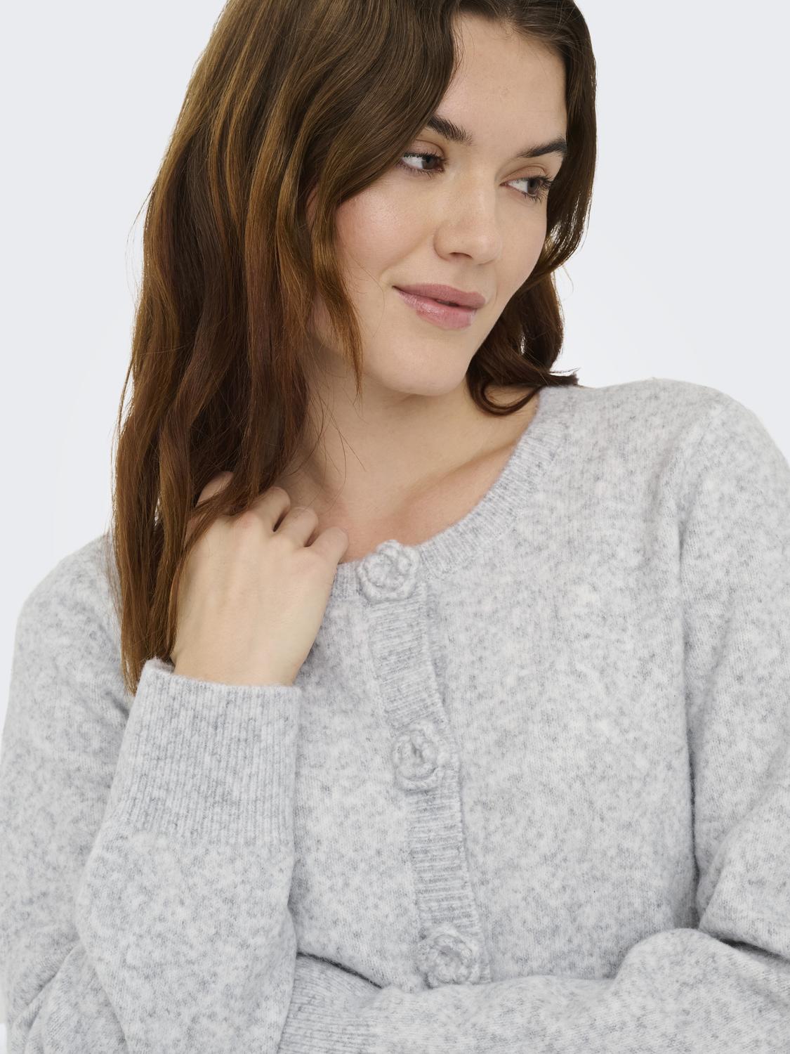 JDYHAYLEE L/S FLOWER CARDIGAN KNT - 4