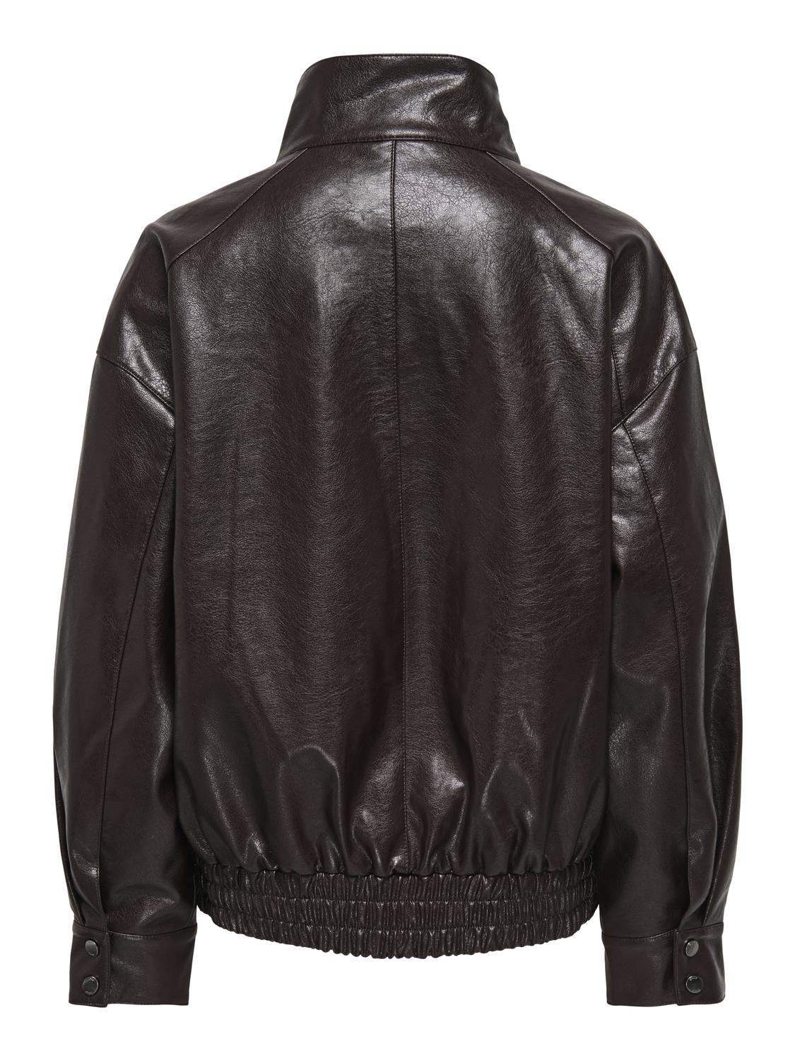 ONLJULIA FAUX LEATHER OVZ. BOMBER OTW - 7