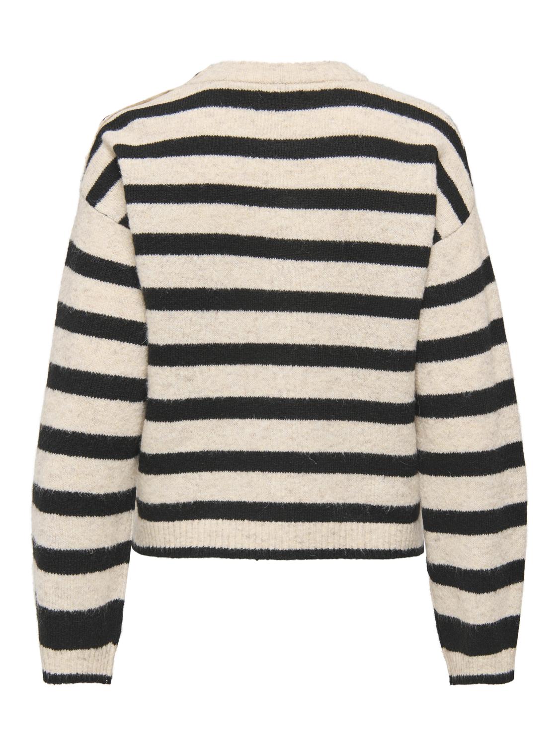 PGPATRICIA Strickpullover mit O-Ausschnitt und langen Ärmeln für den Alltag - 2