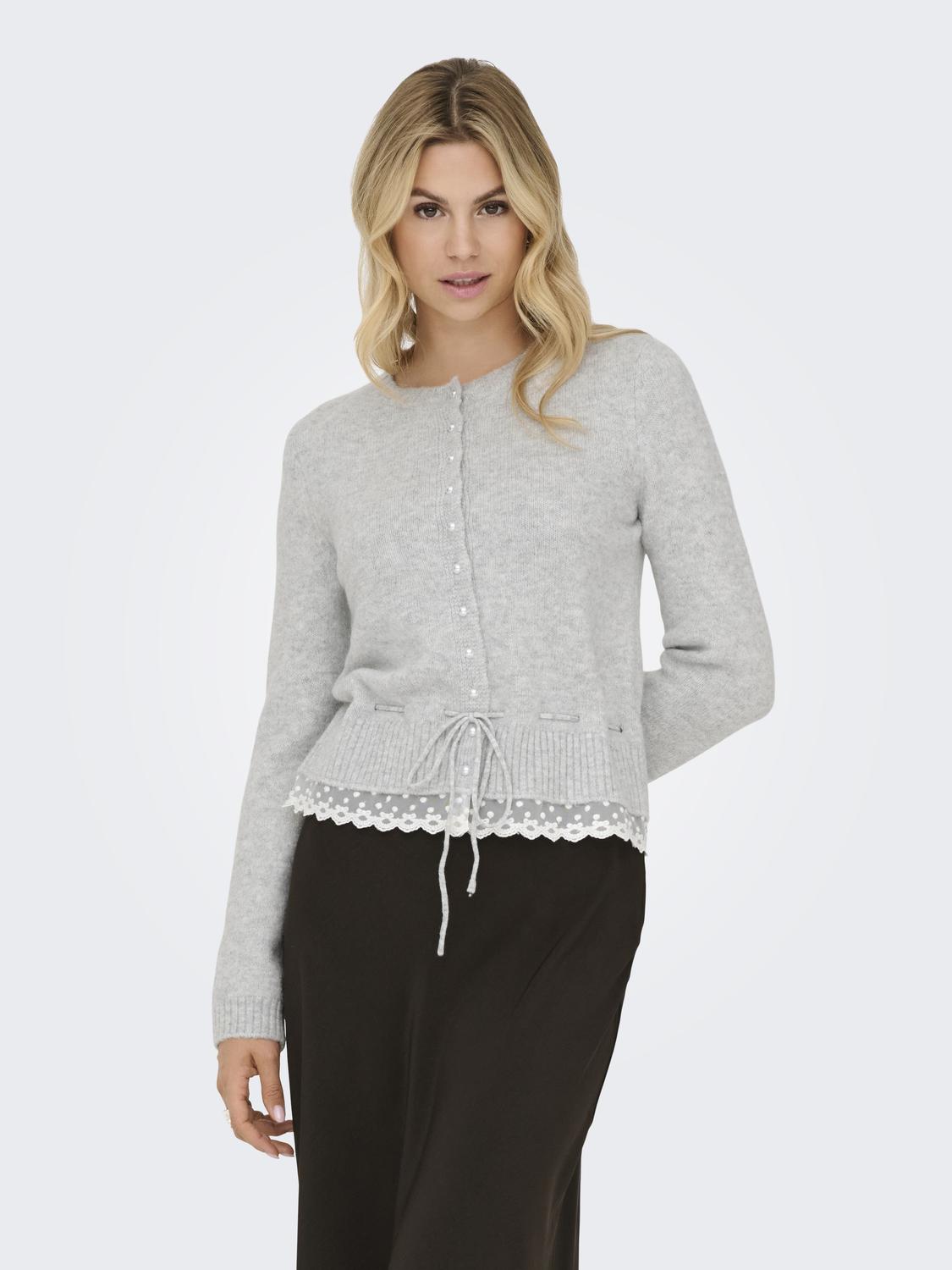 ONLCHER LS DETAIL O-NECK CARDIGAN EX KNT