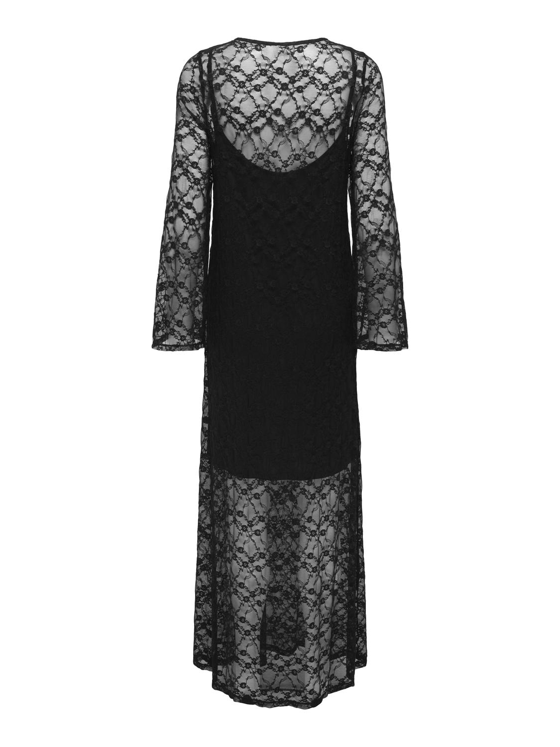 JDYSILVIA L/S LACE MAXI DRESS JRS - 7