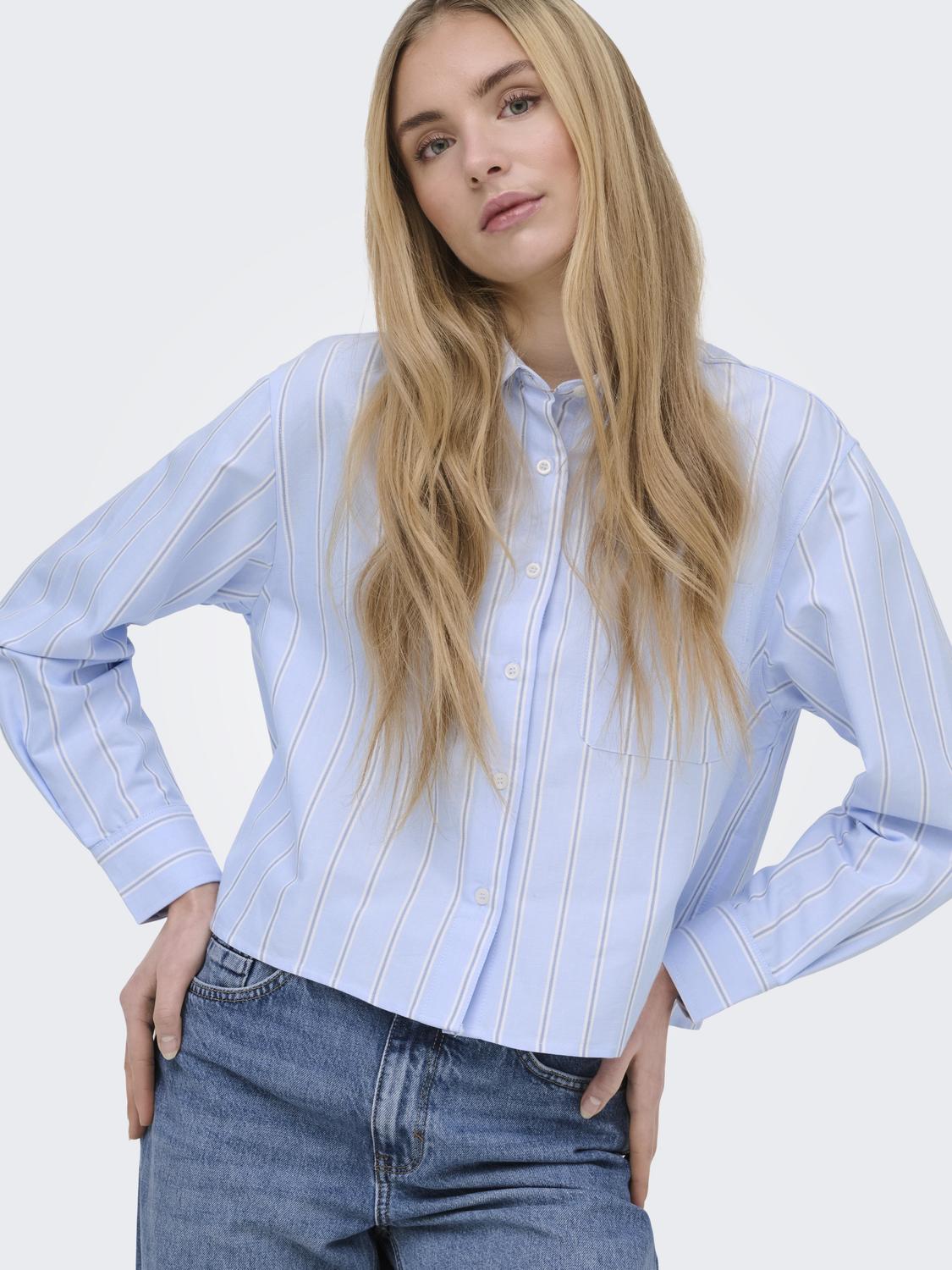 ONLELOWEN LS STRIPE SHIRT WVN EX - 5
