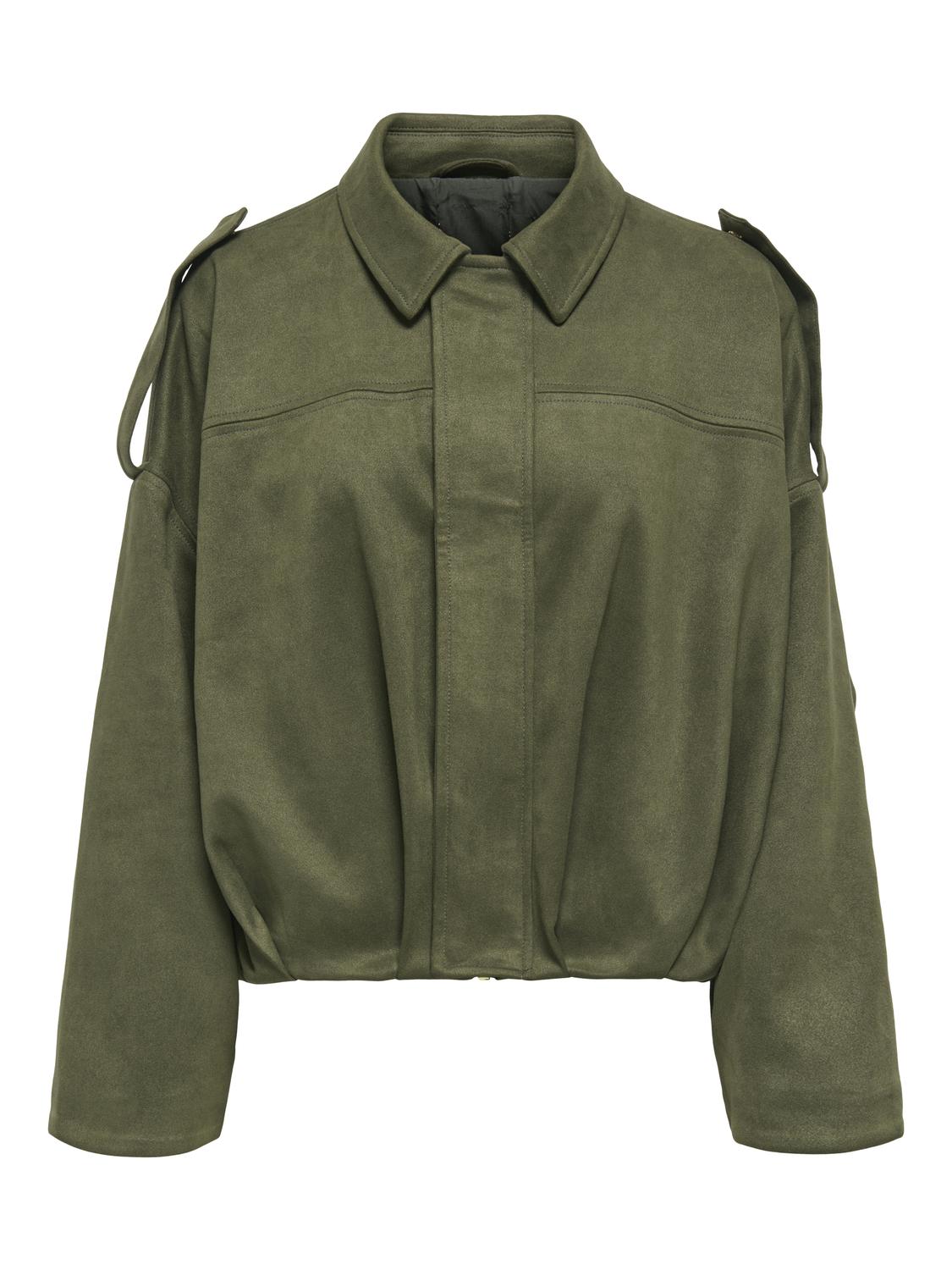 ONLMOON-STINA FAUX SUEDE BOMBER PNT NOOS - 3