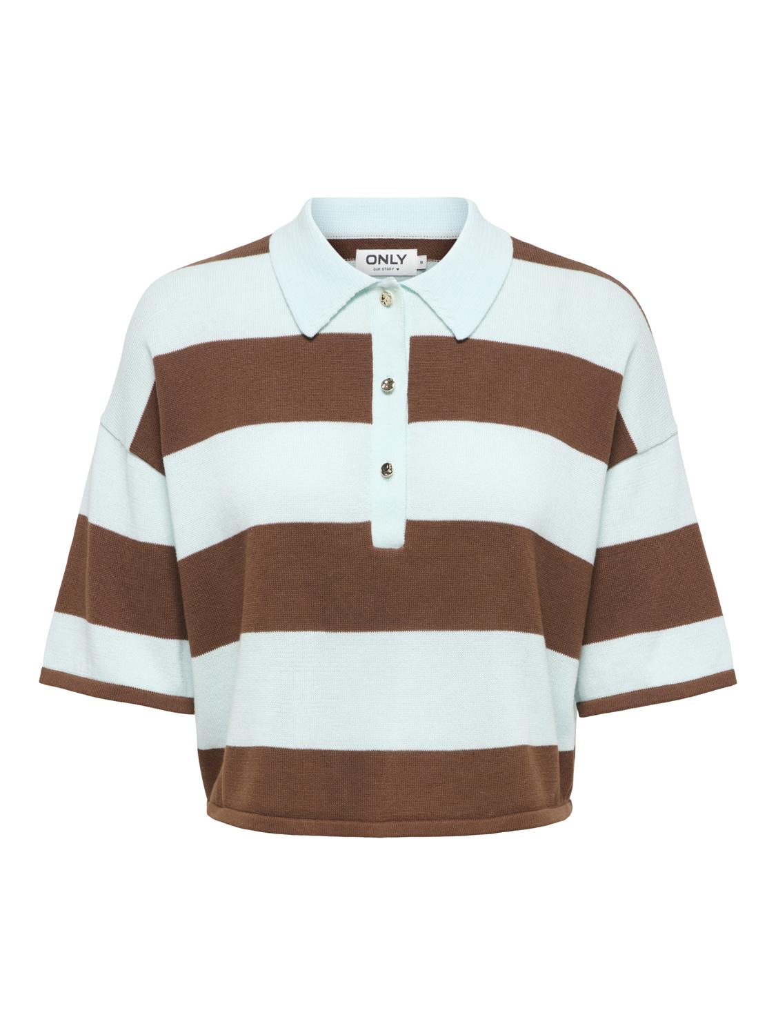 PGISABELL S/S POLO TOP KNT