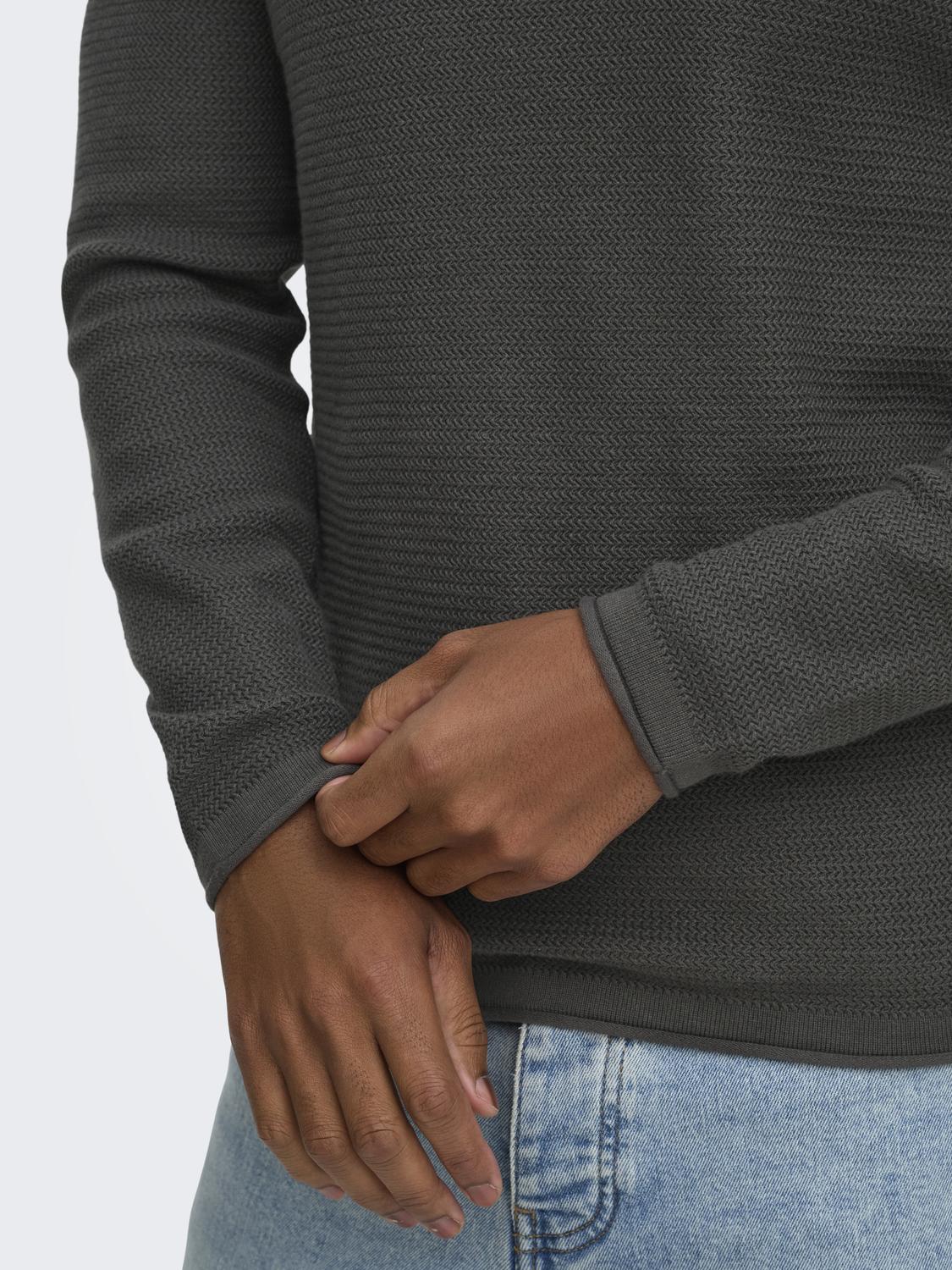 ONSERIC REG 12 STRUC CREW KNIT NOOS