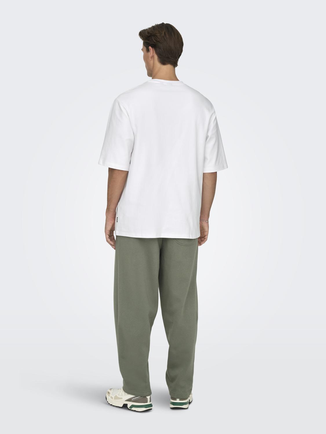 ONSROBBY Kurzärmeliges T-Shirt mit O-Ausschnitt in entspannter Passform für Herren - 2