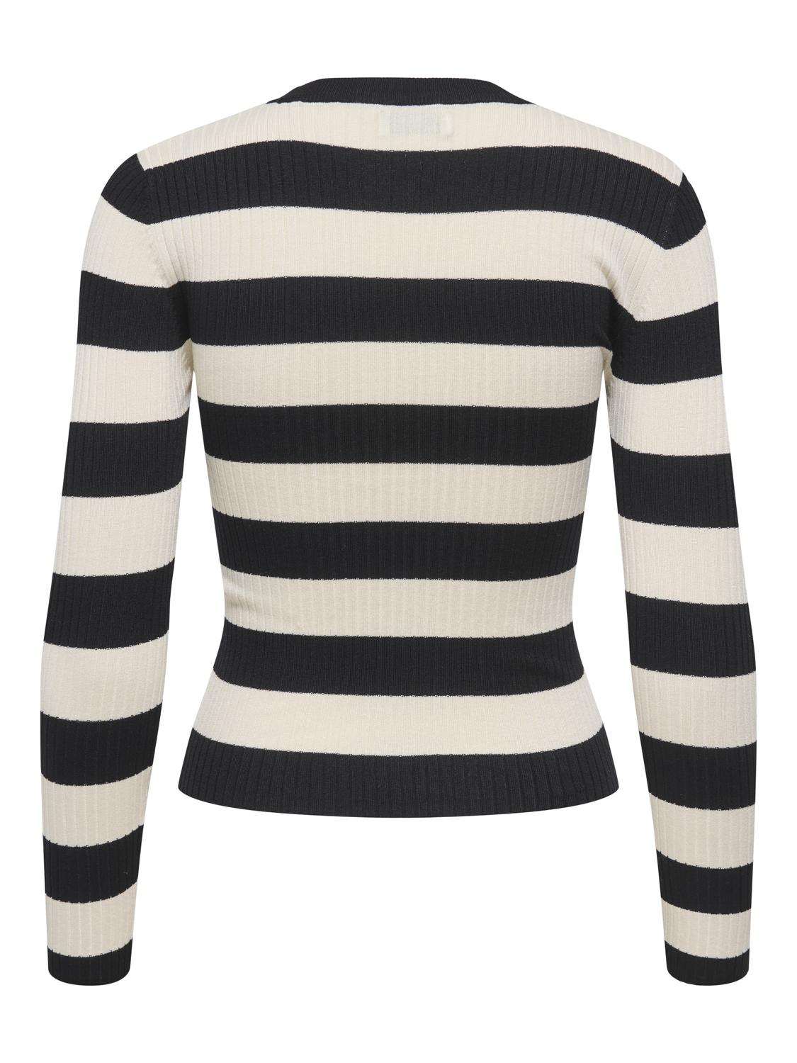 JDYPLUM Geribbelde viscose mix trui - 7