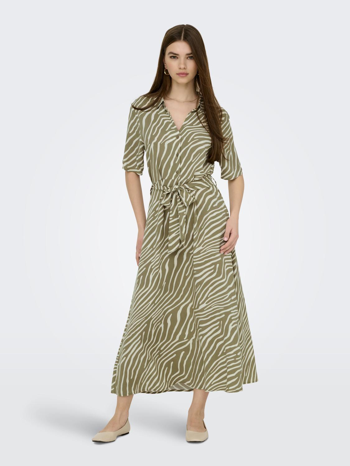 JDYSTARSEZEN LIFE 2/4 MIDIDRESS WVN NOOS