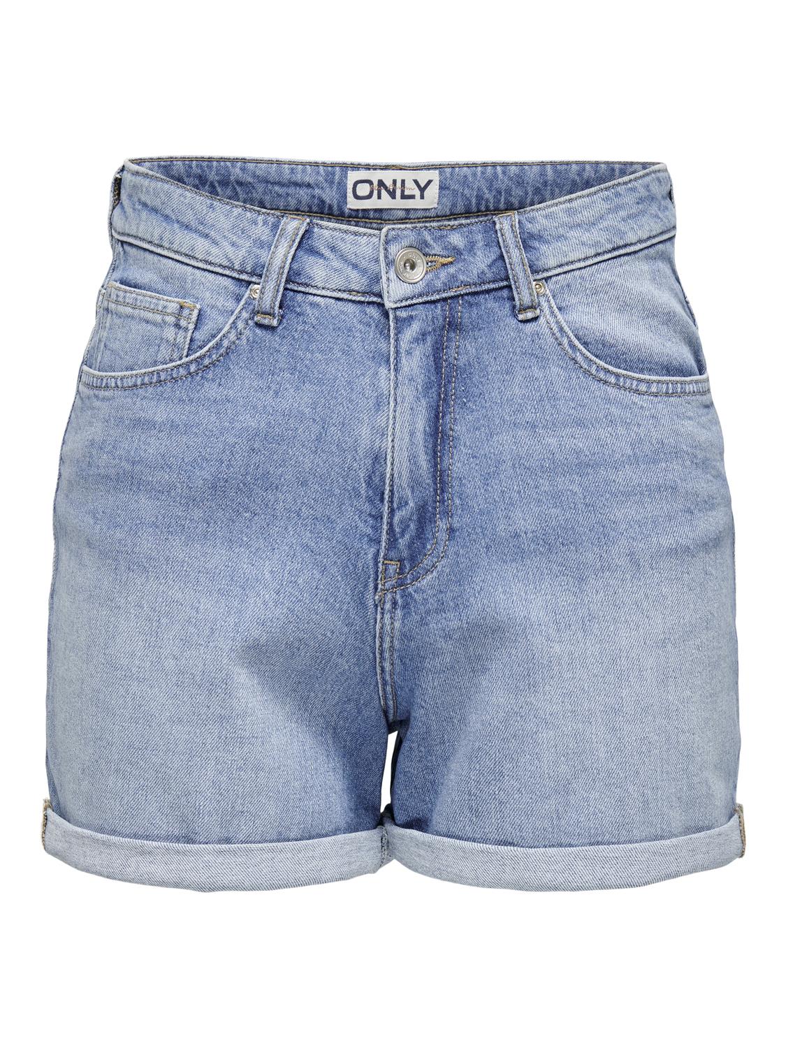 ONLJOSEPHINE Regular Fit denimshorts med beltehemper - 3