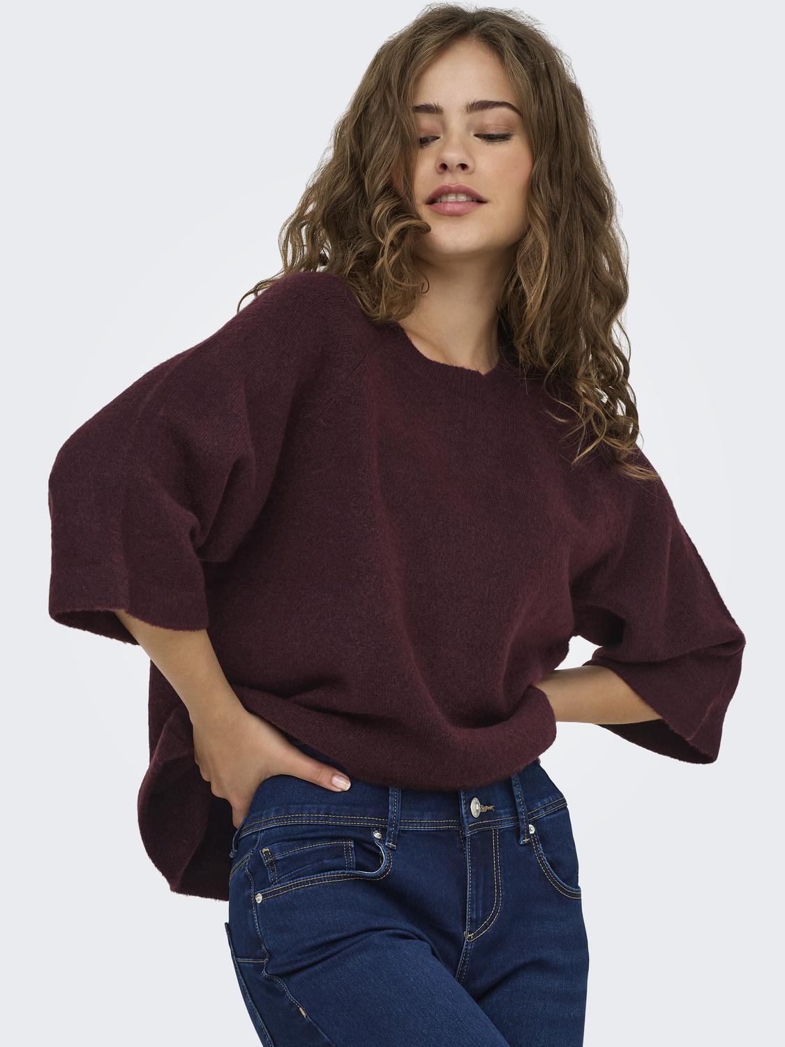 ONLSIMONI 3/4 PULLOVER KNT NOOS - 4