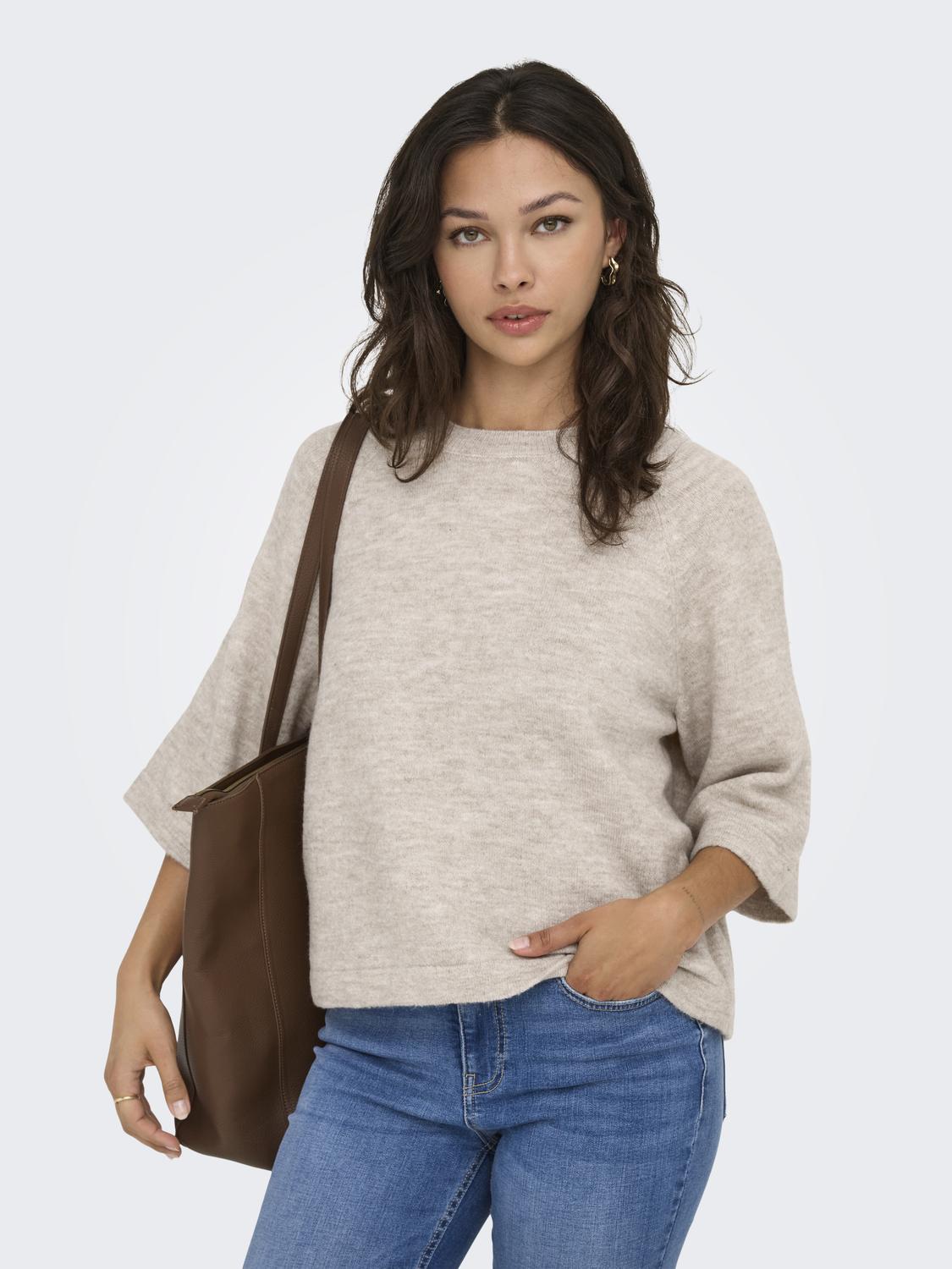 ONLSIMONI 3/4 PULLOVER KNT NOOS - 4
