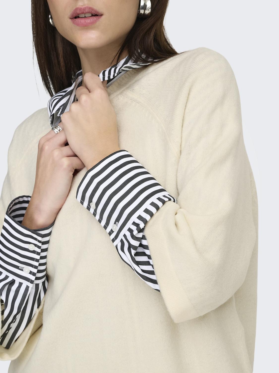 ONLSIMONI 3/4 PULLOVER KNT NOOS - 4