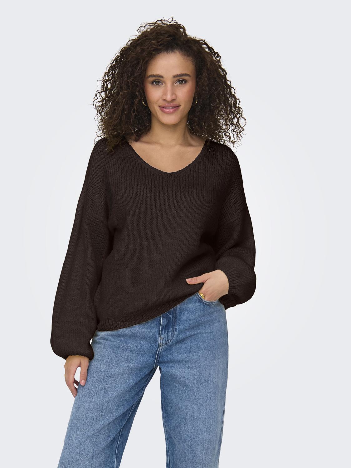 JDYDINEA L/S REVERSIBLE PULLOV. KNT NOOS