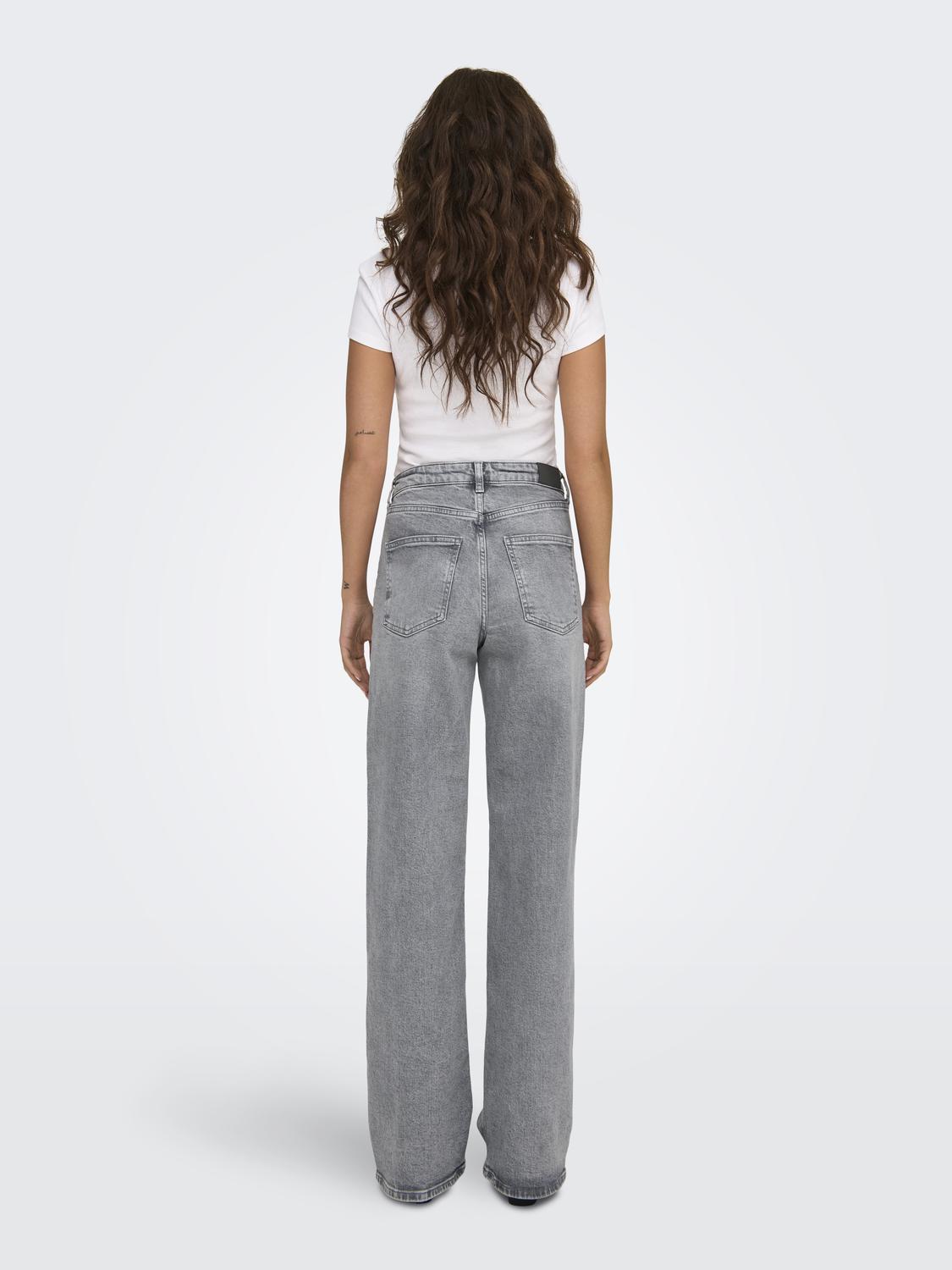 ONLJUICY Jeans med høj talje og bred pasform og møntlomme - 2