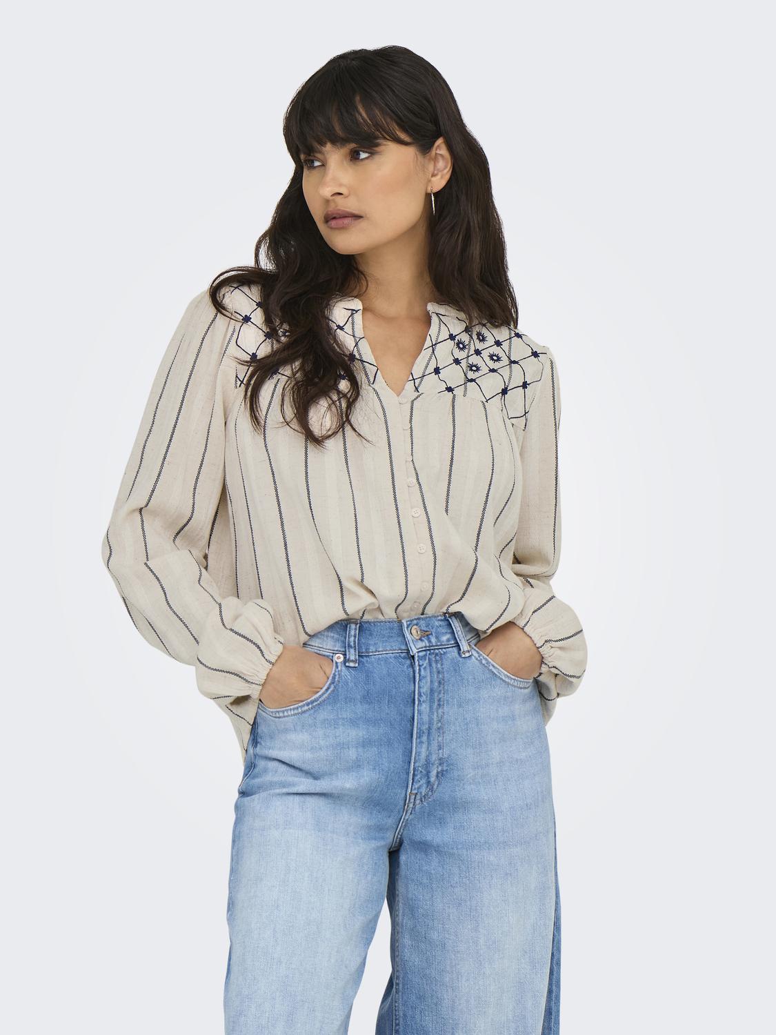 ONLELINE LS SHIRT WVN