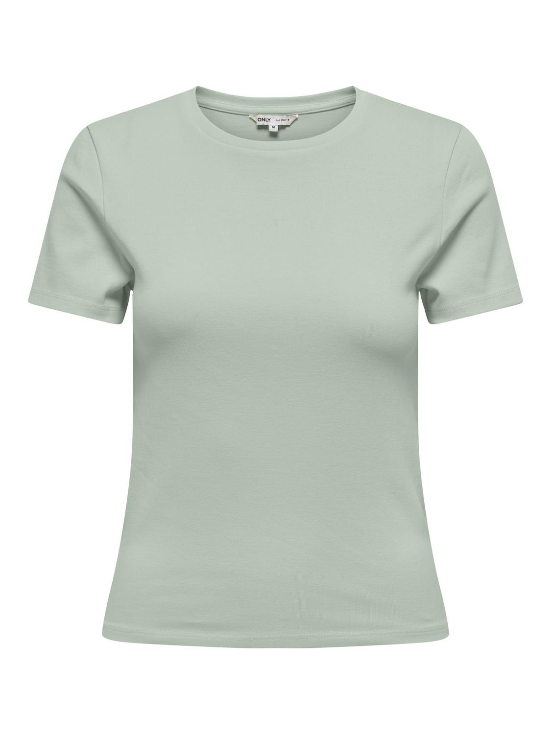 ONLRILEY Basic O-hals T-shirt med korte ærmer til unge damer