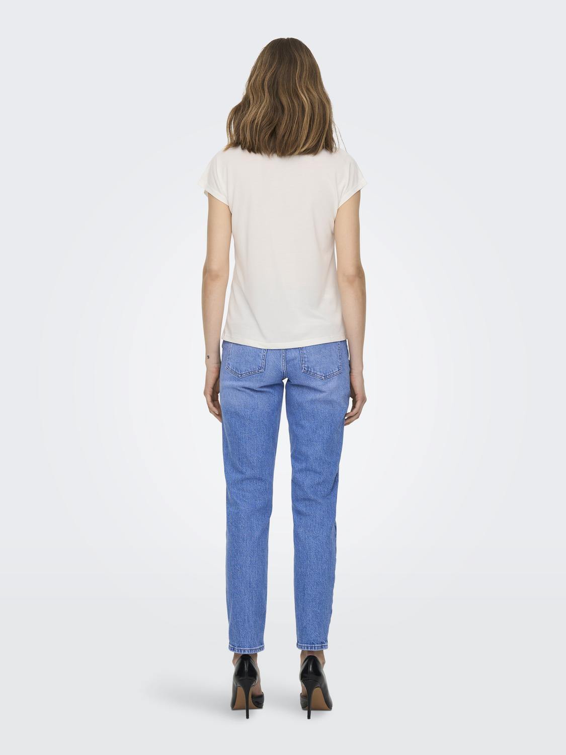 ONLFREE S/S MOD.V-NECK TOP JRS NOOS
