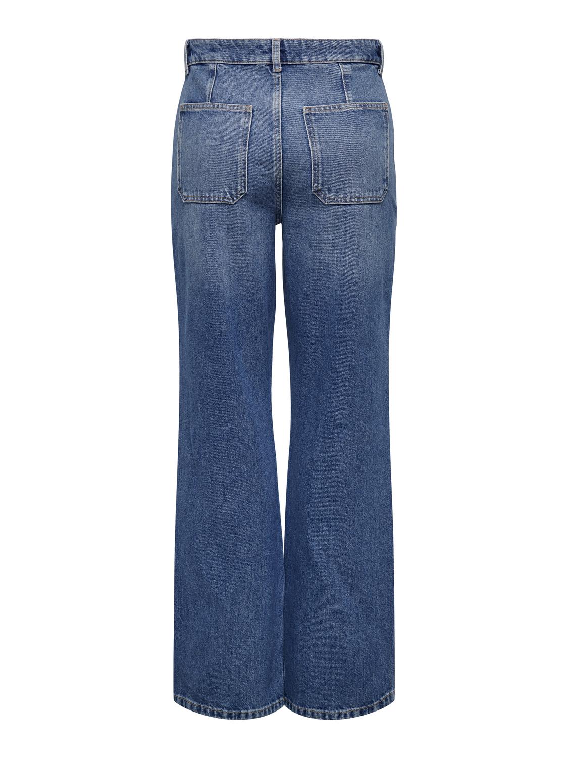 JDYMAYA HIGH WAIST WIDE JEANS DNM NOOS - 7