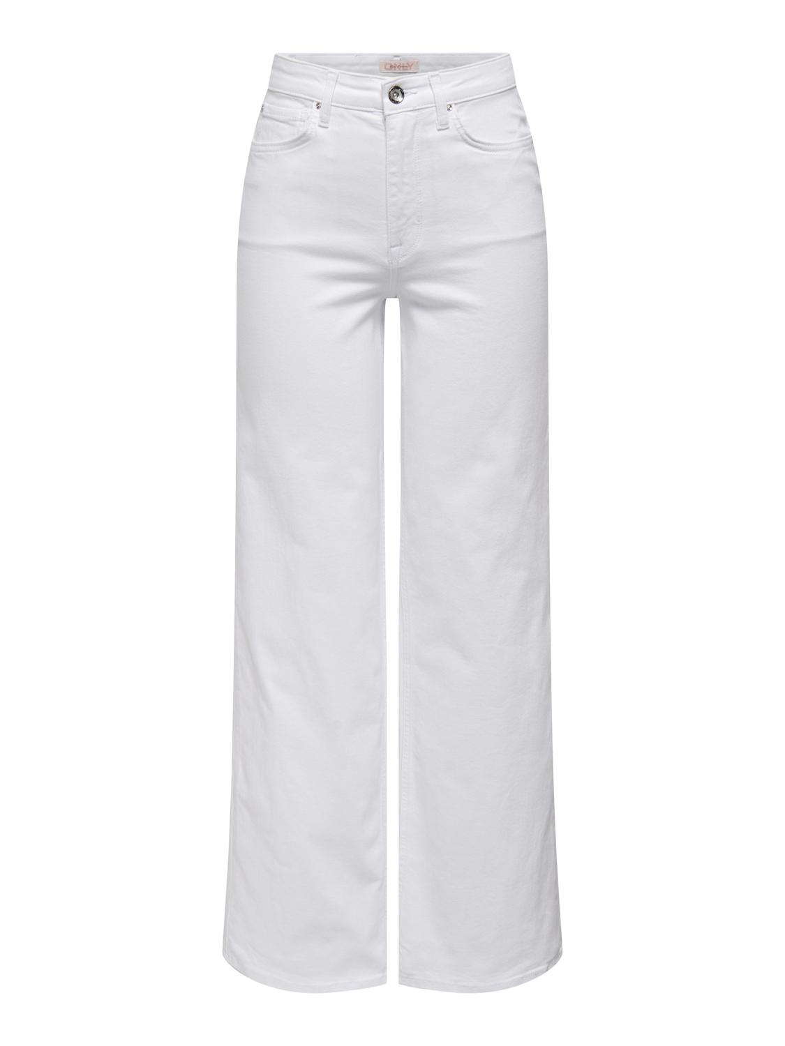 ONLMADISON Wide Leg Fit High Waist Jeans med belteløkker - 3