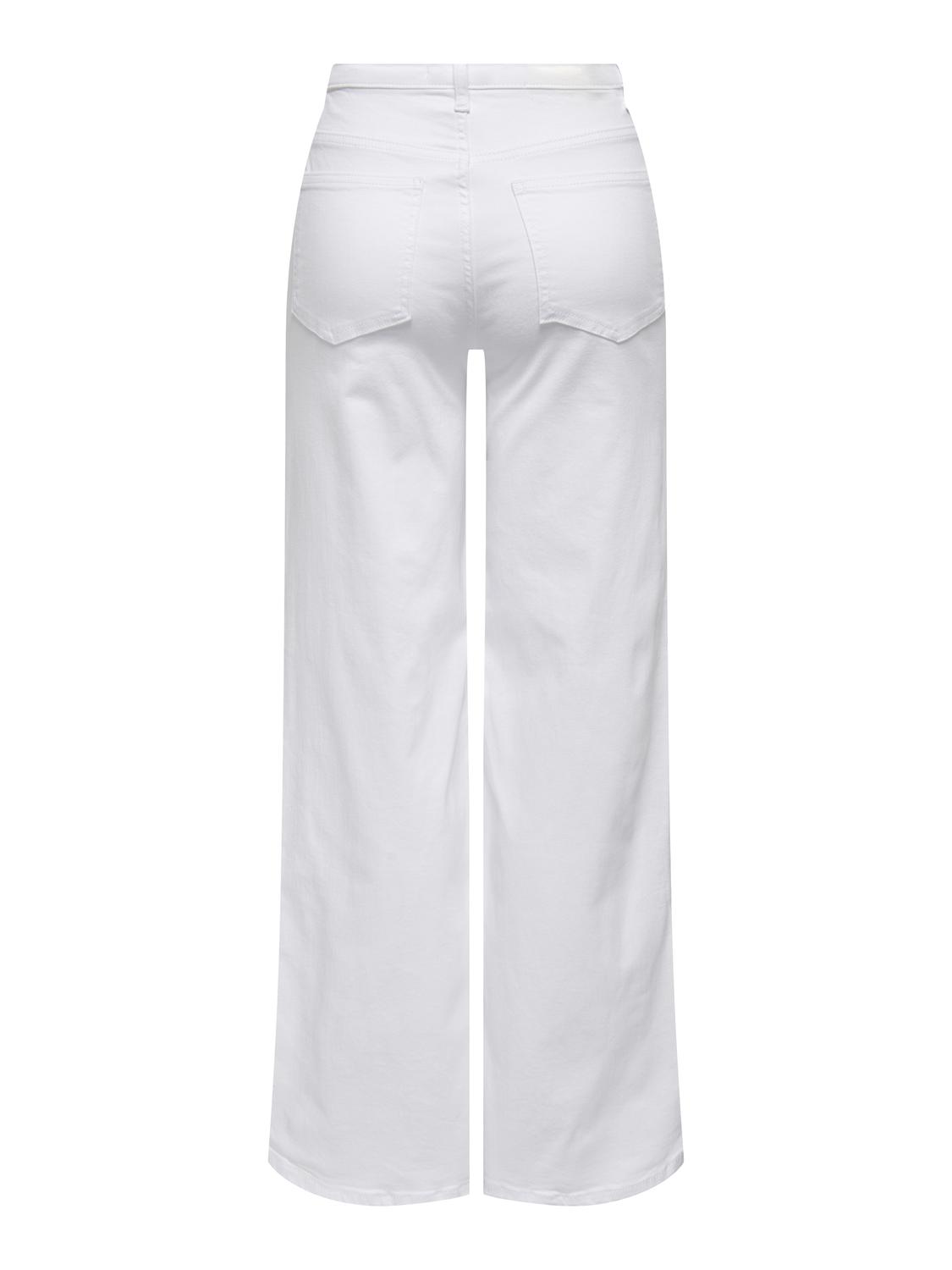 ONLMADISON Wide Leg Fit High Waist Jeans med belteløkker - 7