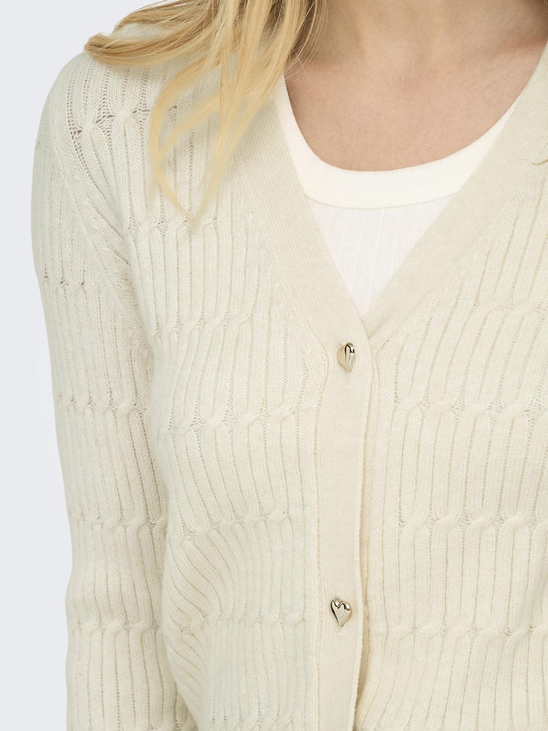ONLKATIA LS VNECK CARDI KNT NOOS - 4