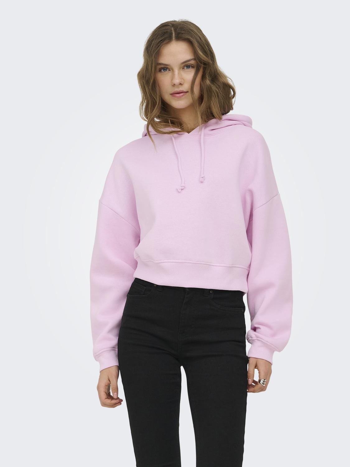 ONLSWEAT Cropped Kapuzenpullover
