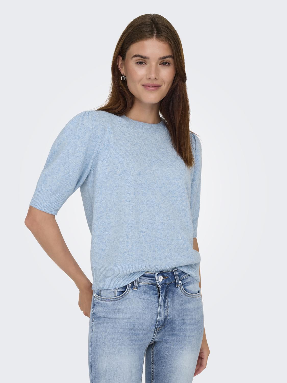 ONLRICA Lange ermer Strikket genser med O-halspassform - 4