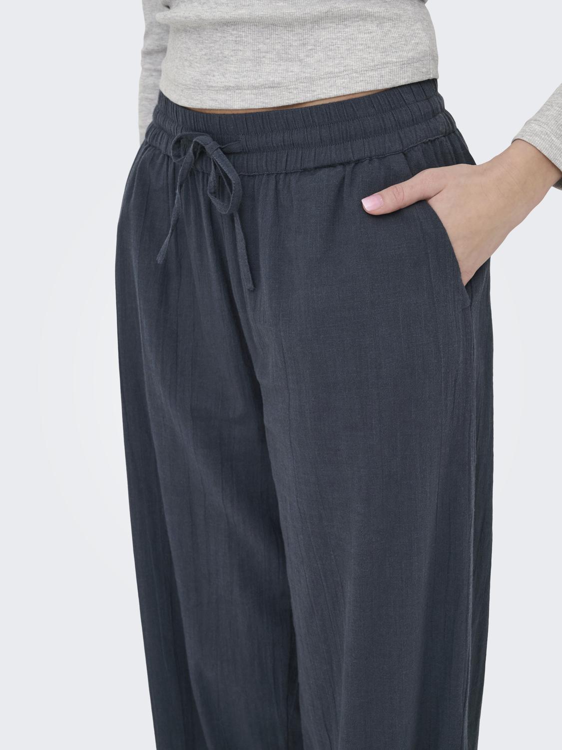 ONLTIZANA Grunnleggende elastisk midjebukse med sidelommer - 4