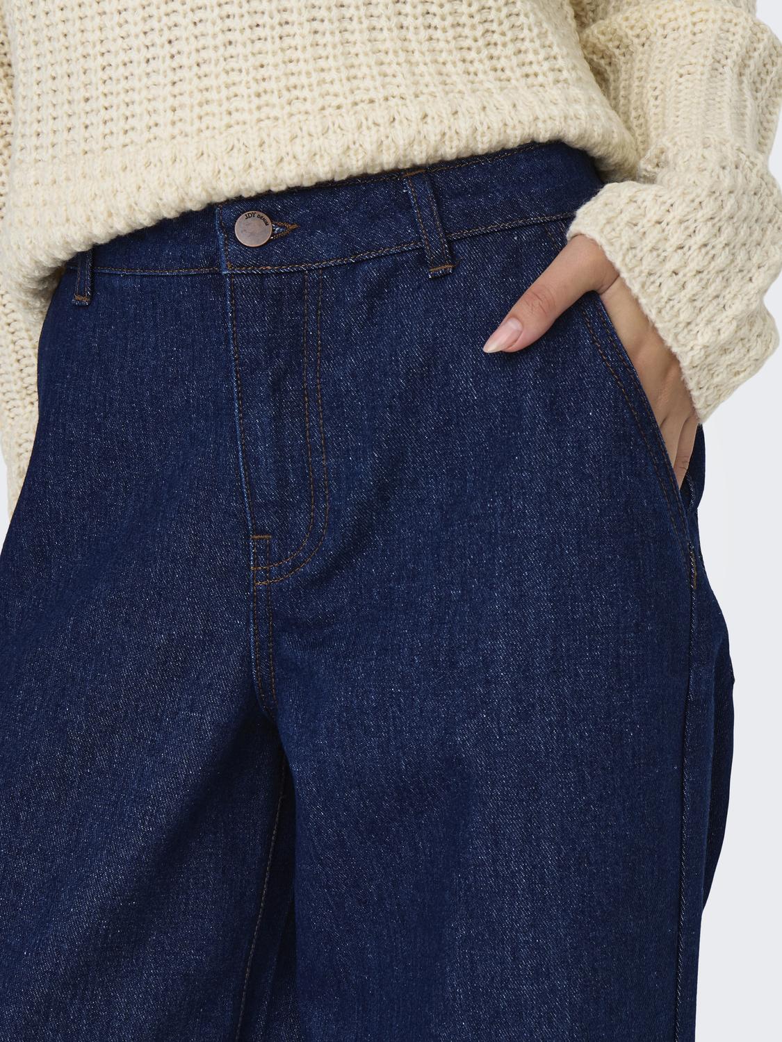 JDYSALLY HW STRAIGHT STITCH JEANS DNM - 4