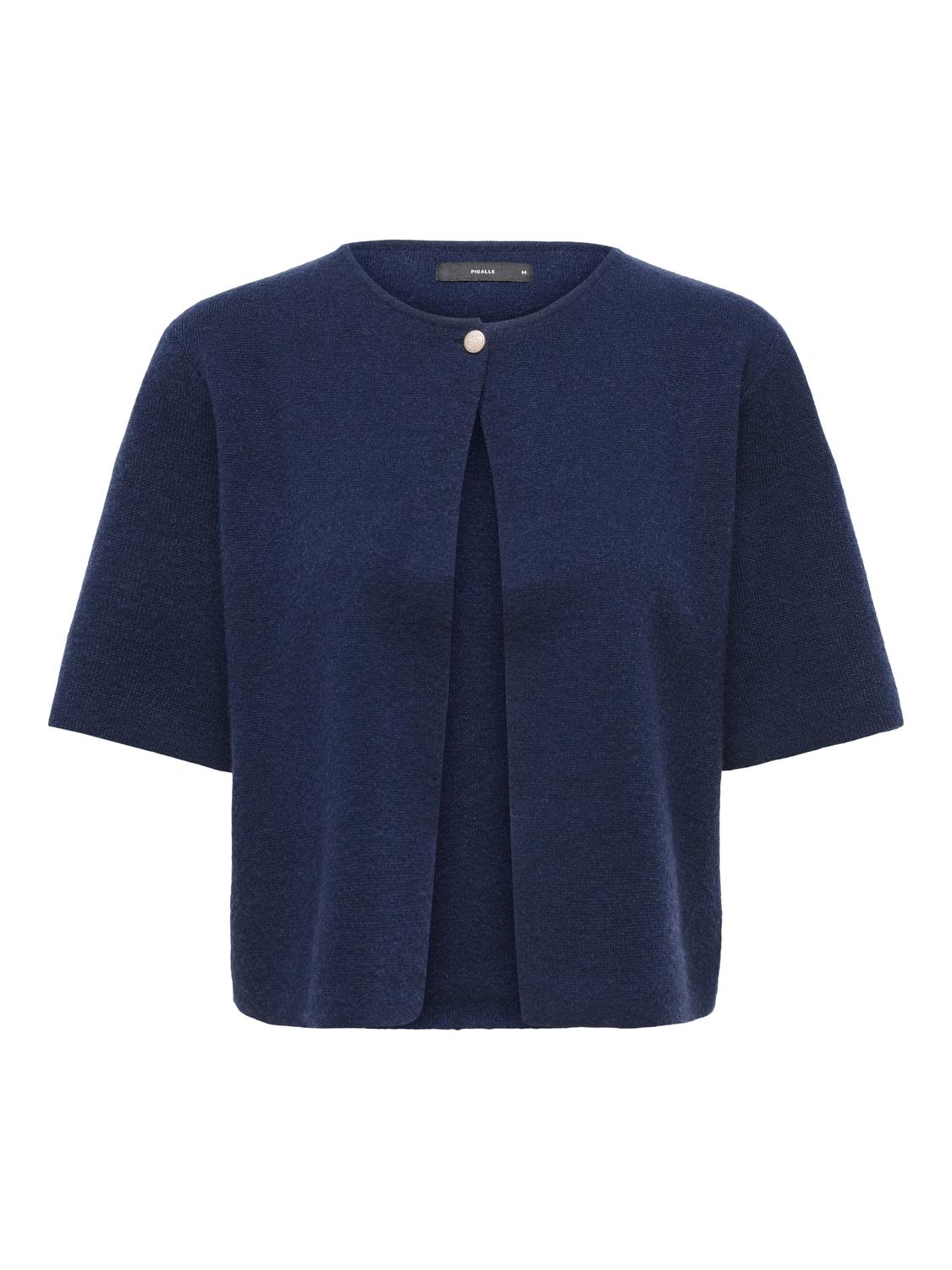 PGHALI Kortærmet, regular fit strikket cardigan o-hals design