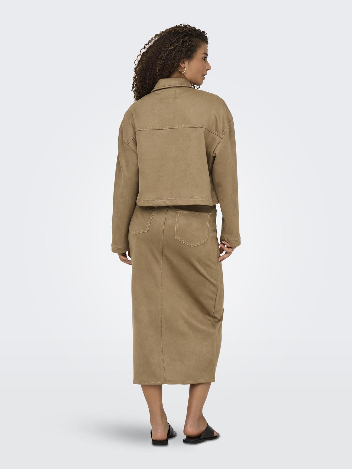 ONLSTINA FAUX SUEDE JACKET PNT - 2