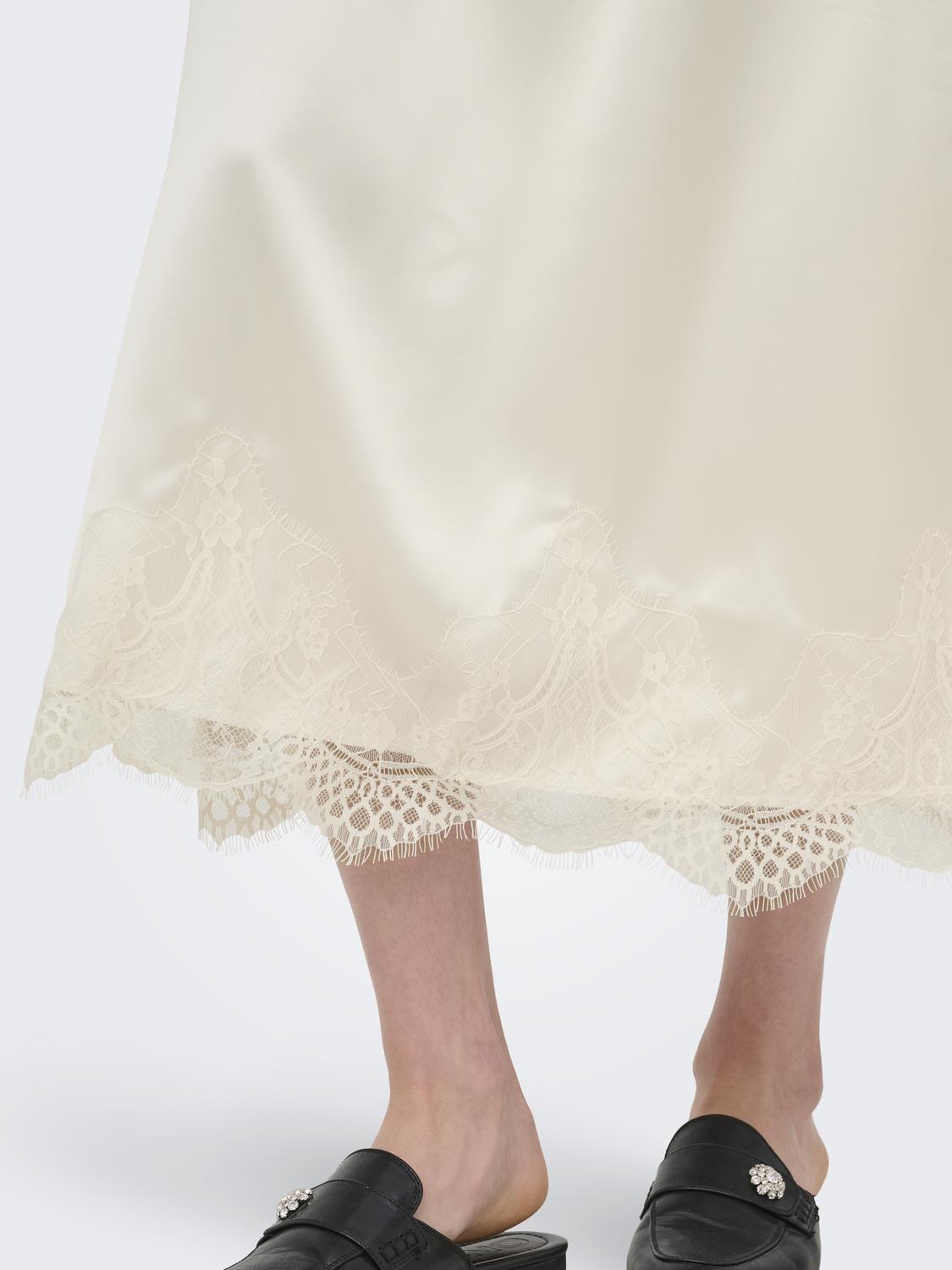 ONLBELLA SATIN LACE SKIRT WVN EX - 4