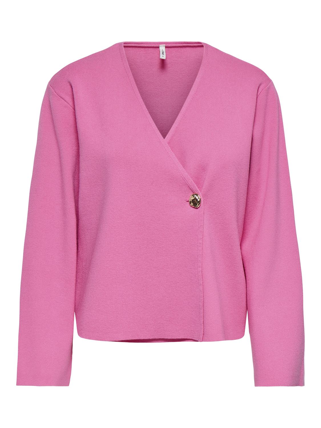 ONLJING LS VNECK ONE BUTTON CARDI EX KNT - 3