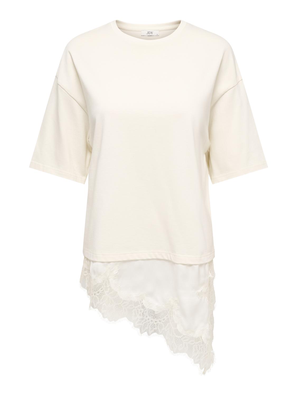JDYALMA 2/4 LACE DETAIL T-SHIRT JRS NOOS - 3