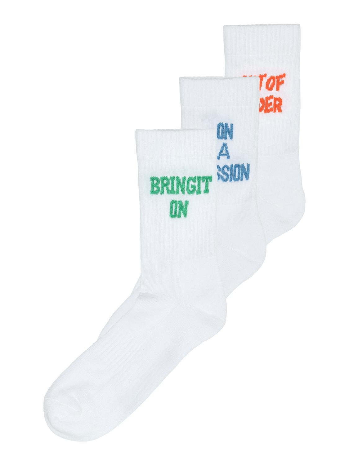 ONSRODY TEXT 3-PACK TENNIS SOCK