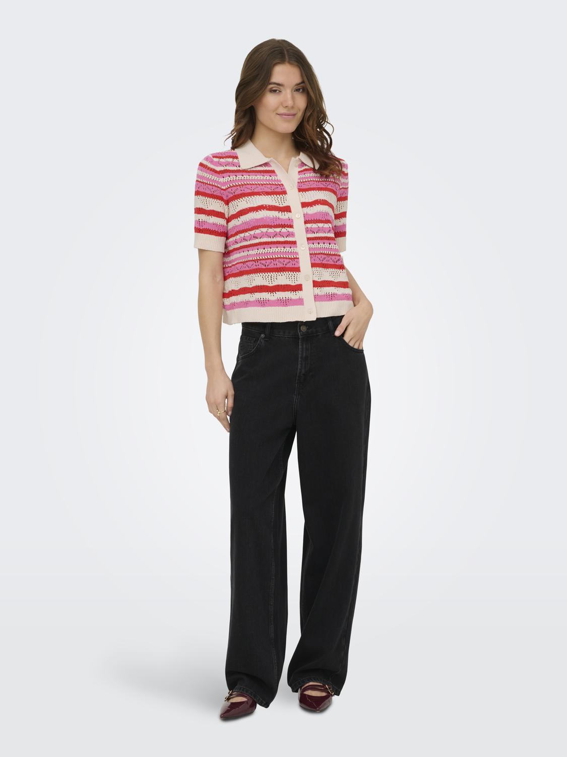 ONLLULA POLO S/S CARDIGAN KNT NOOS - 6