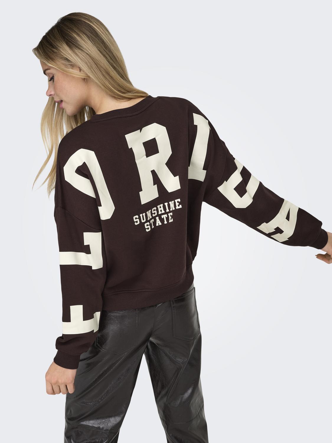 ONLSWEAT Sweatshirt med løs pasform med O-hals til fritidsbrug - 4