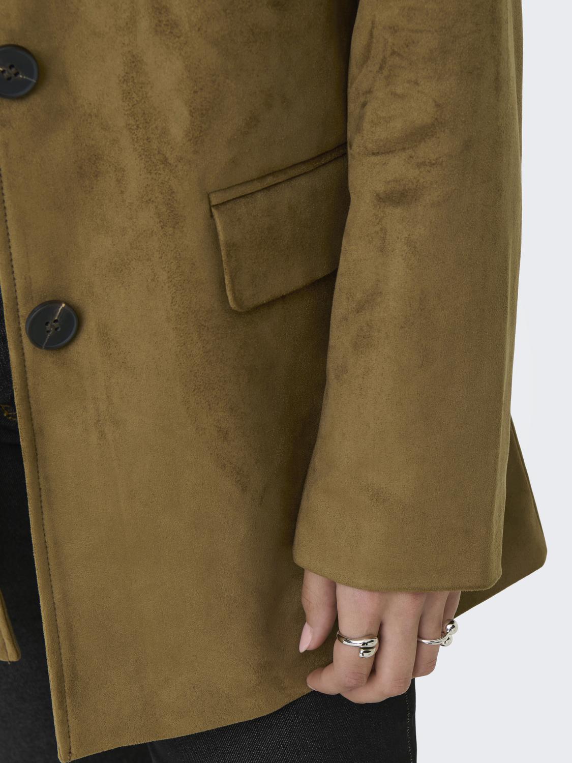 ONLTULIP FAUX SUEDE BLAZER COAT OTW - 5