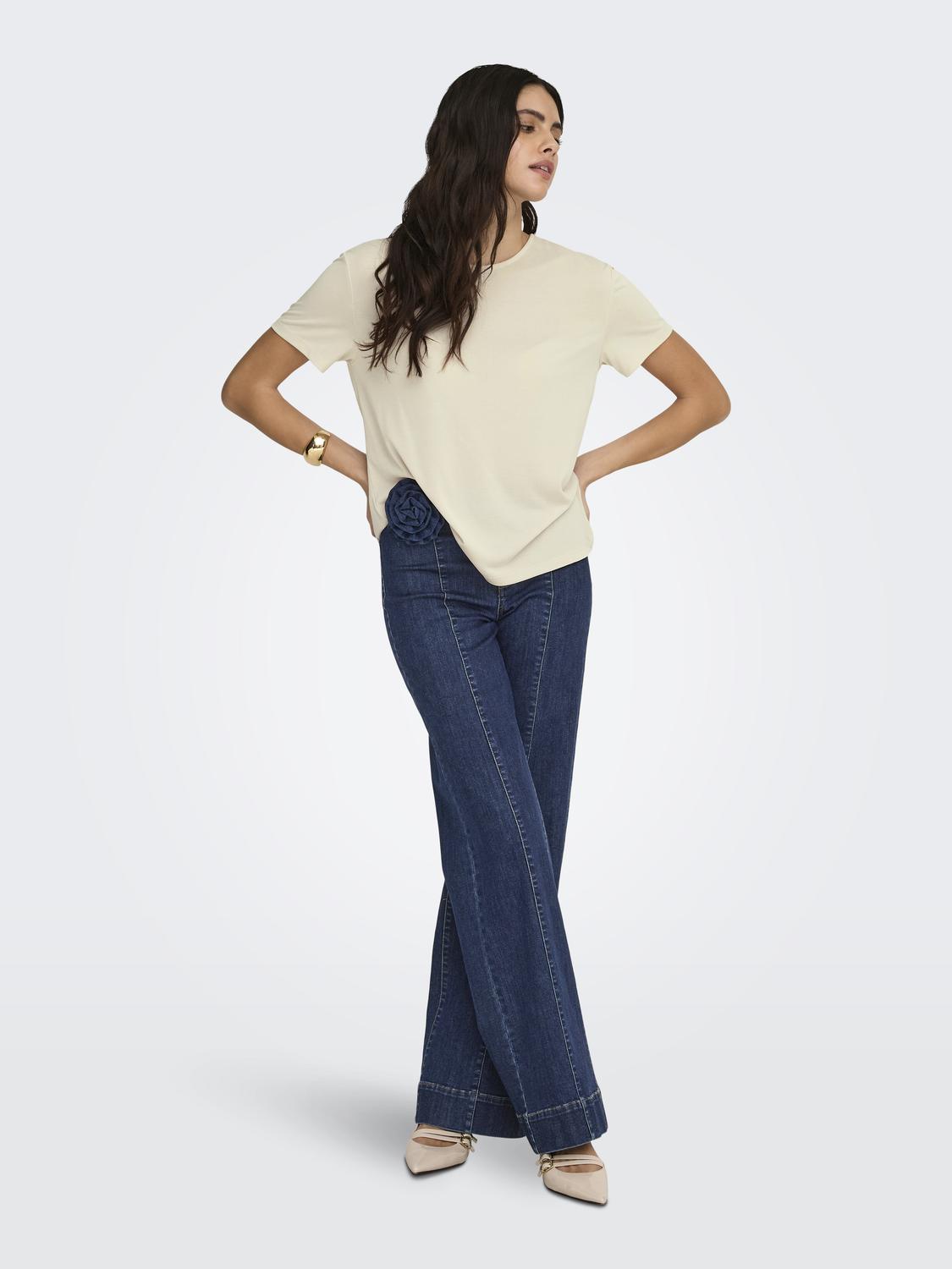 ONLMADISON HW WIDE ROSE BELT DNM GUA - 5