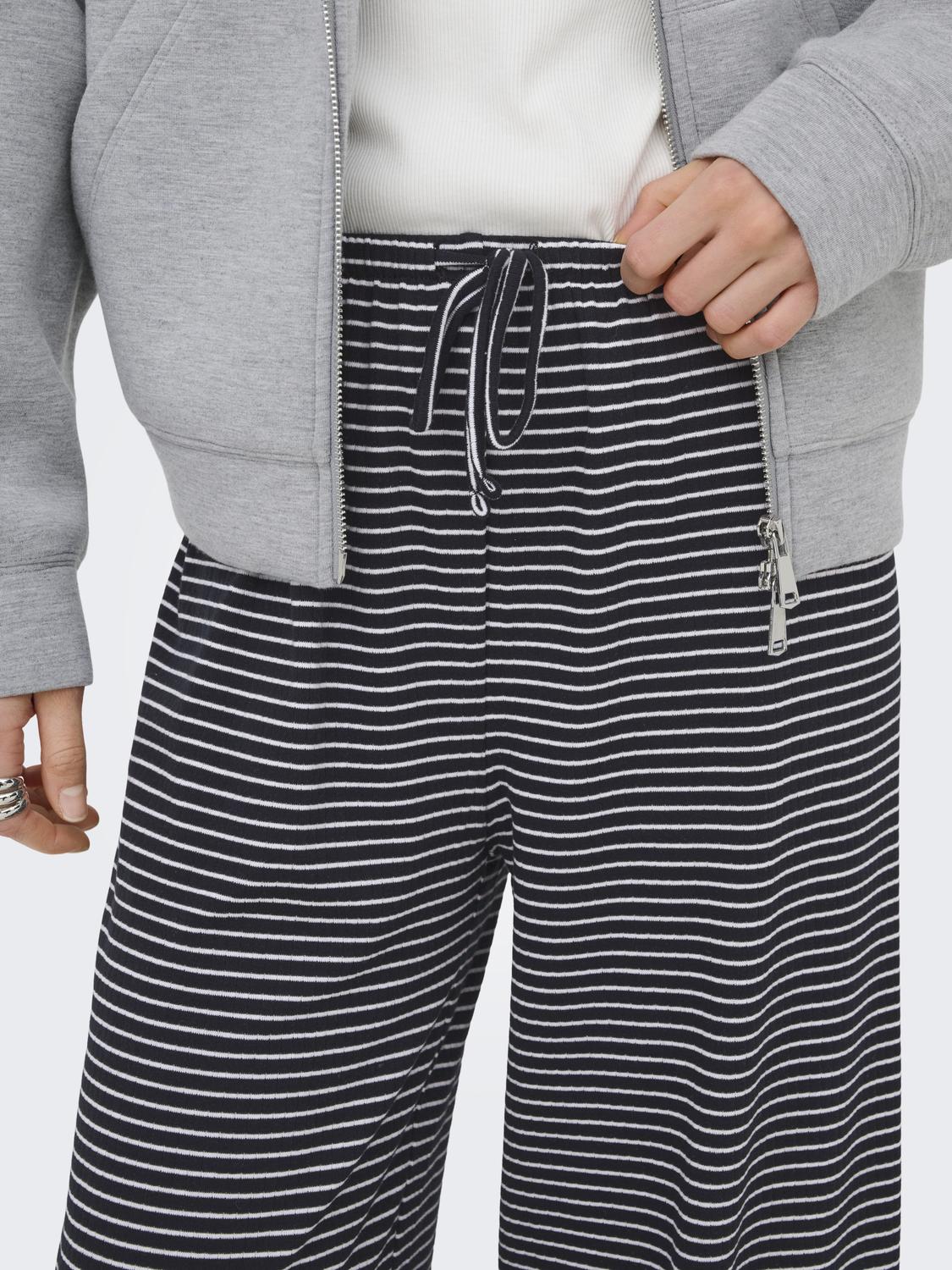 ONLSAGA Loose Fit Strikkede Bukser med Snøre Detalje - 4