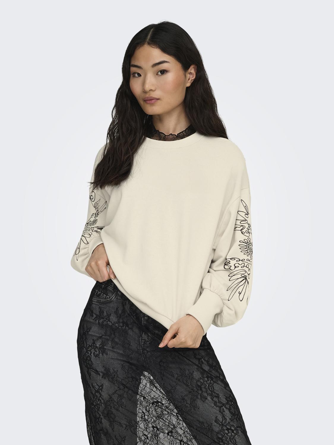 ONLBROOKE L/S O-NECK DETAIL SWT
