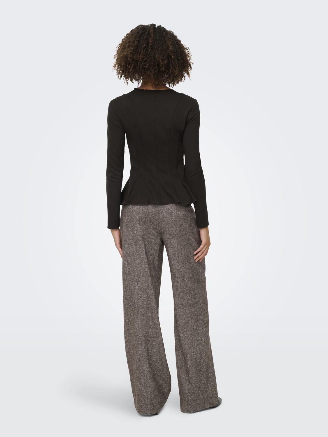ONLKENYA L/S PEPLUM TOP JRS - 2