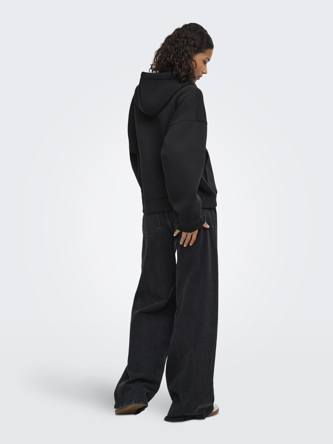 JDYSABRINA L/S SCUBA ZIP HOODIE JRS NOOS - 2